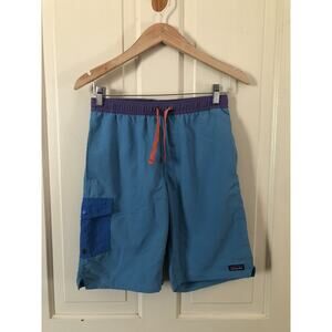 Patagonia Boys Baggies Board 9” Shorts Blue Size XL 14 *Flaw*